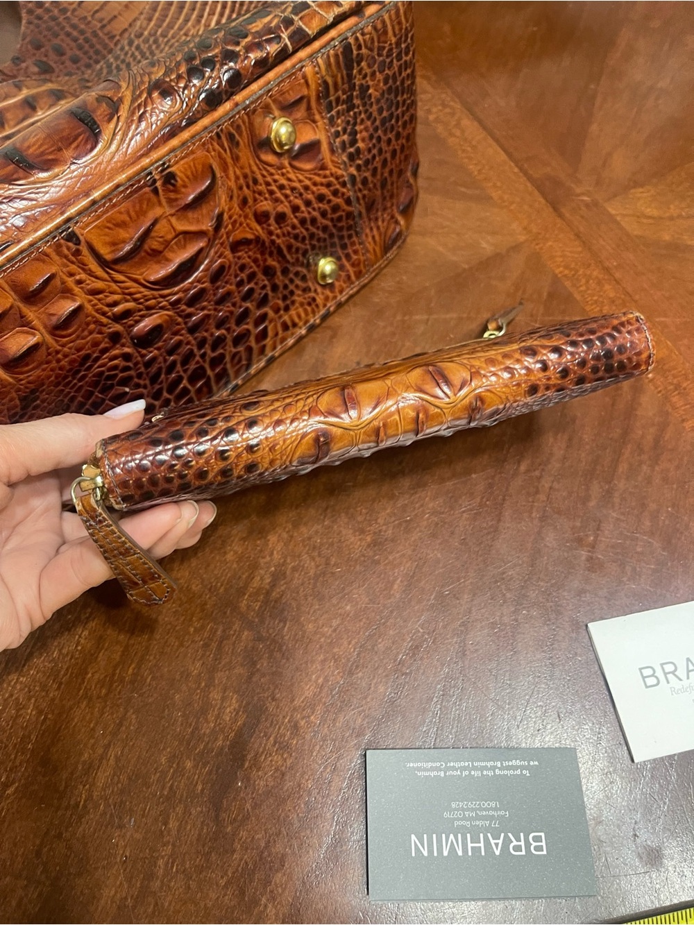 Brahmin Pecan shoulder bag & Wallet Set - Picture 15 of 16
